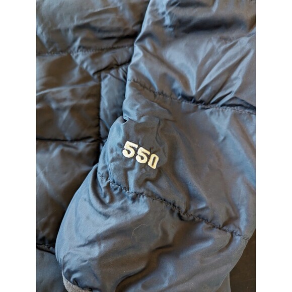 NORTH FACE Nuptse 550 Fill Down Puffer Jacket Blue Gray Boys Medium - Picture 3 of 12